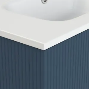 Duarti by Calypso Burford Navy Blue Vanity with Elsdon Basin - 800mm 2