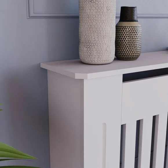Return - Vida Designs Chelsea Radiator Cover, Small, White 4