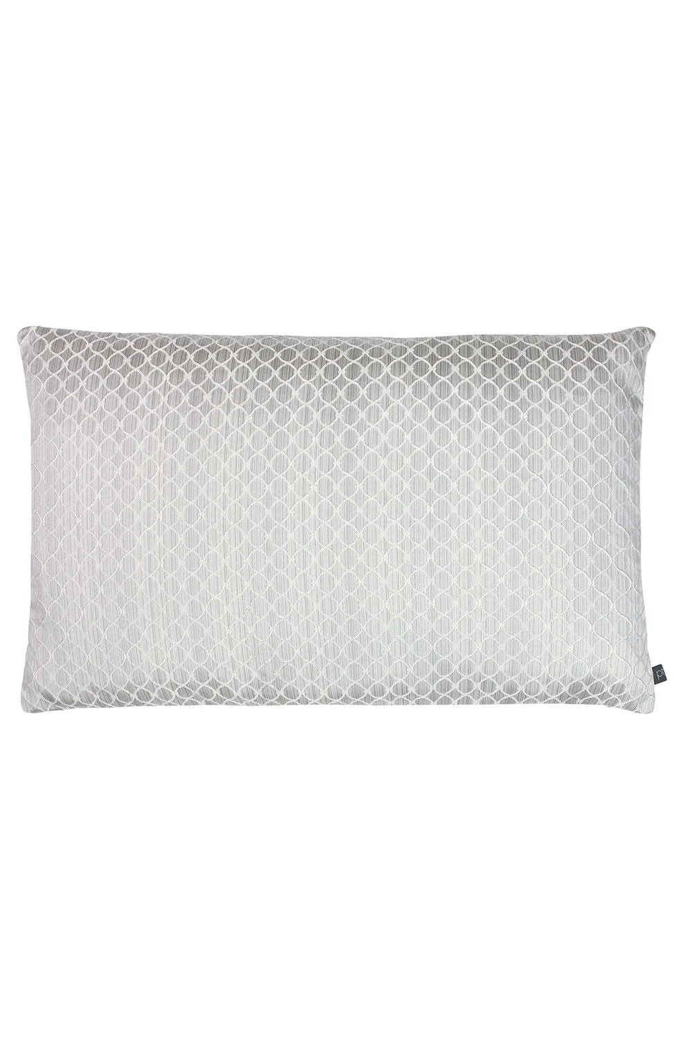 Prestigious Textiles Gemstone Geometric Jacquard Cushion in Silver