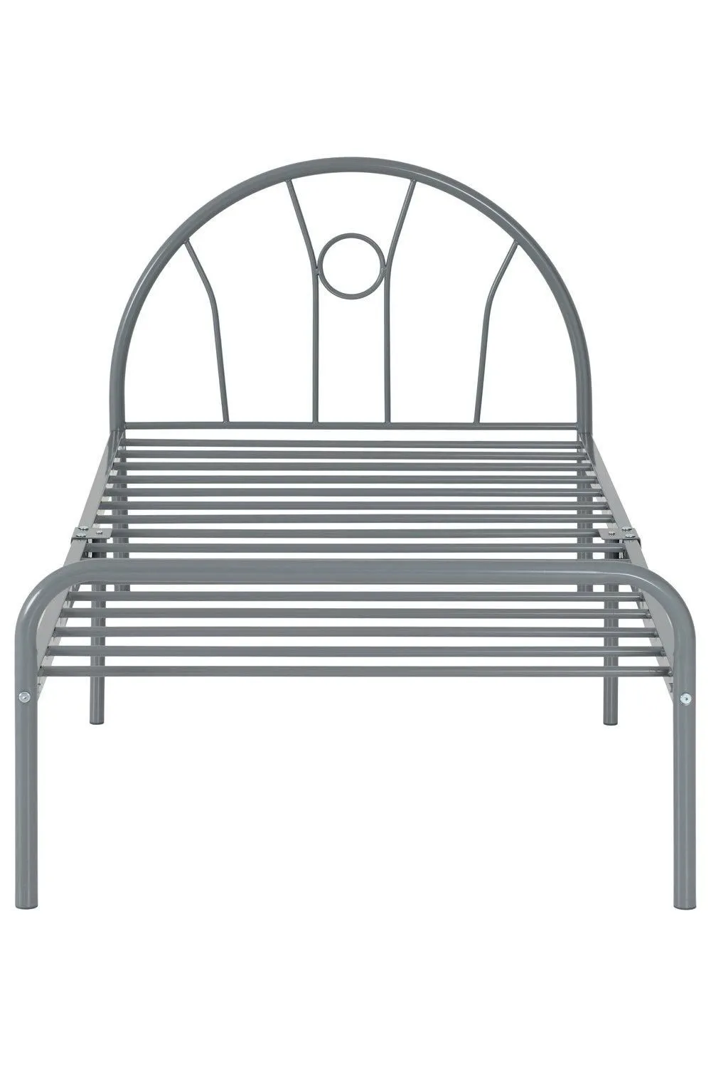 Seconique Nova 3' Single Bed in Metallic Silver 3