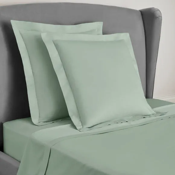 Dorma Crisp & Fresh 400 Thread Count Egyptian Cotton Percale Continental Pillowcase 1