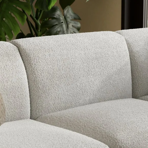 Romy Chunky Tonal Boucle Modular 3 Seater Sofa 4