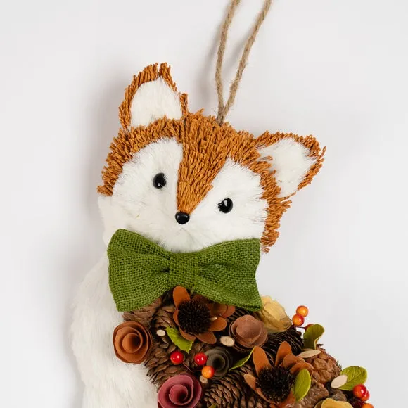 Straw & Wood Shaving Fox Hanging Decoration 2
