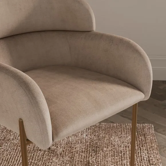 Talullua Dining Chair, Velvet 3
