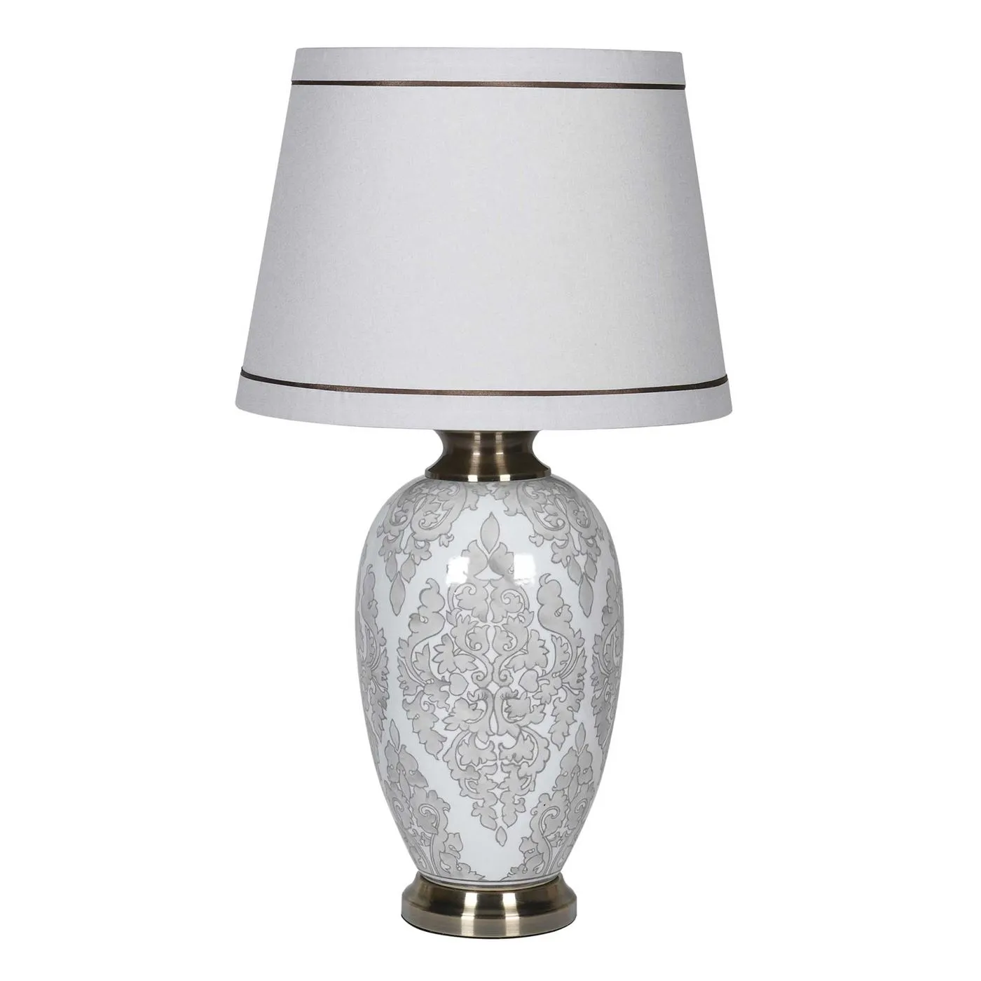 Grey Pattern Table Lamp