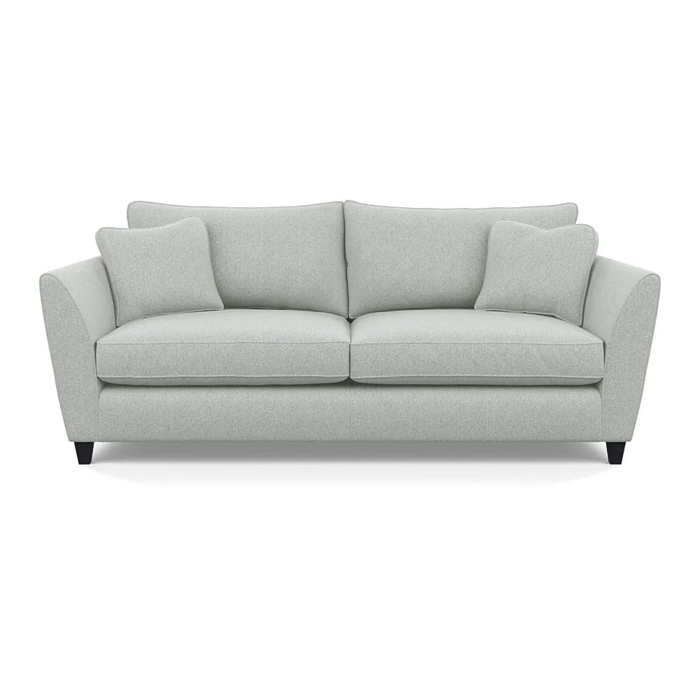 Heal's Torino 4 Seater Sofa Melton Wool Limestone Black Feet 1