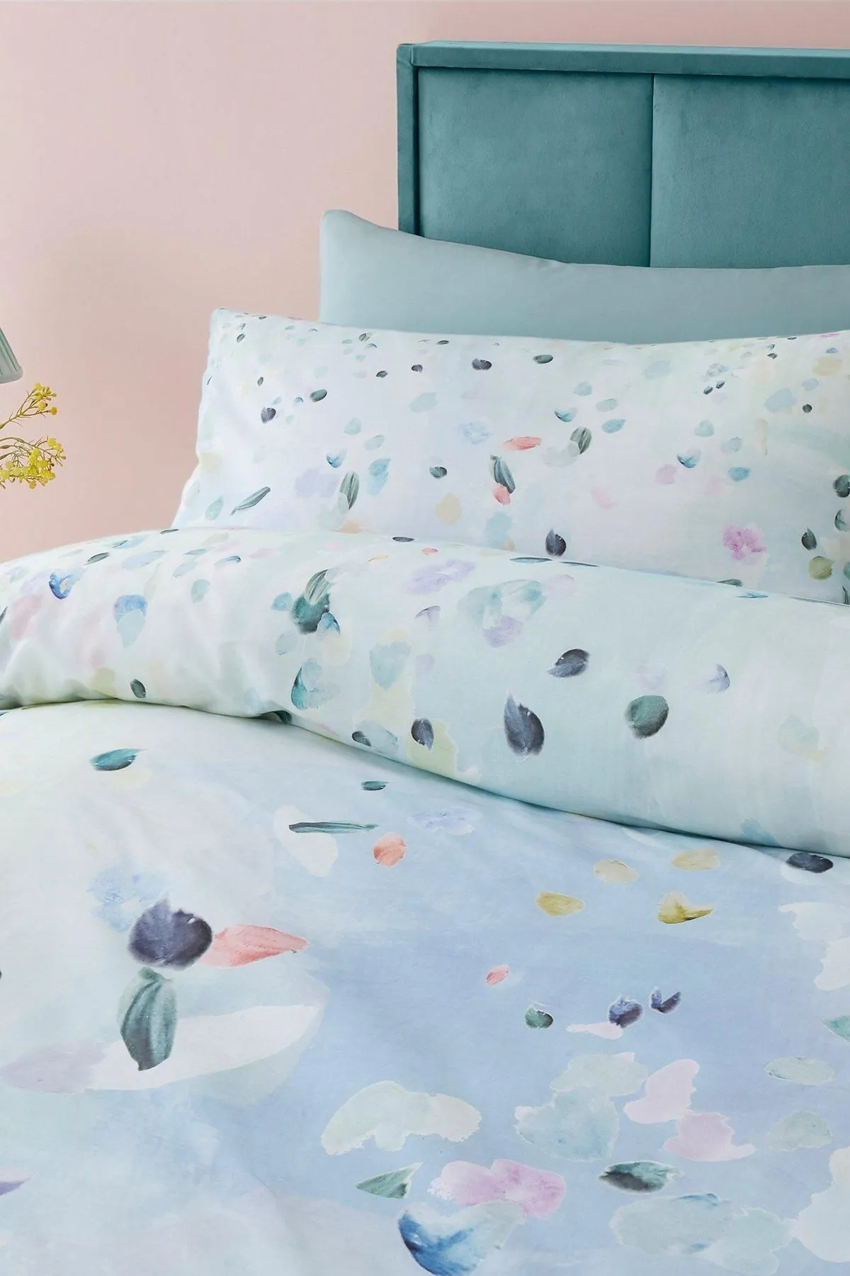 Appletree 'Alfresco' 100% Cotton Duvet Cover Set in Duck Egg Blue 2