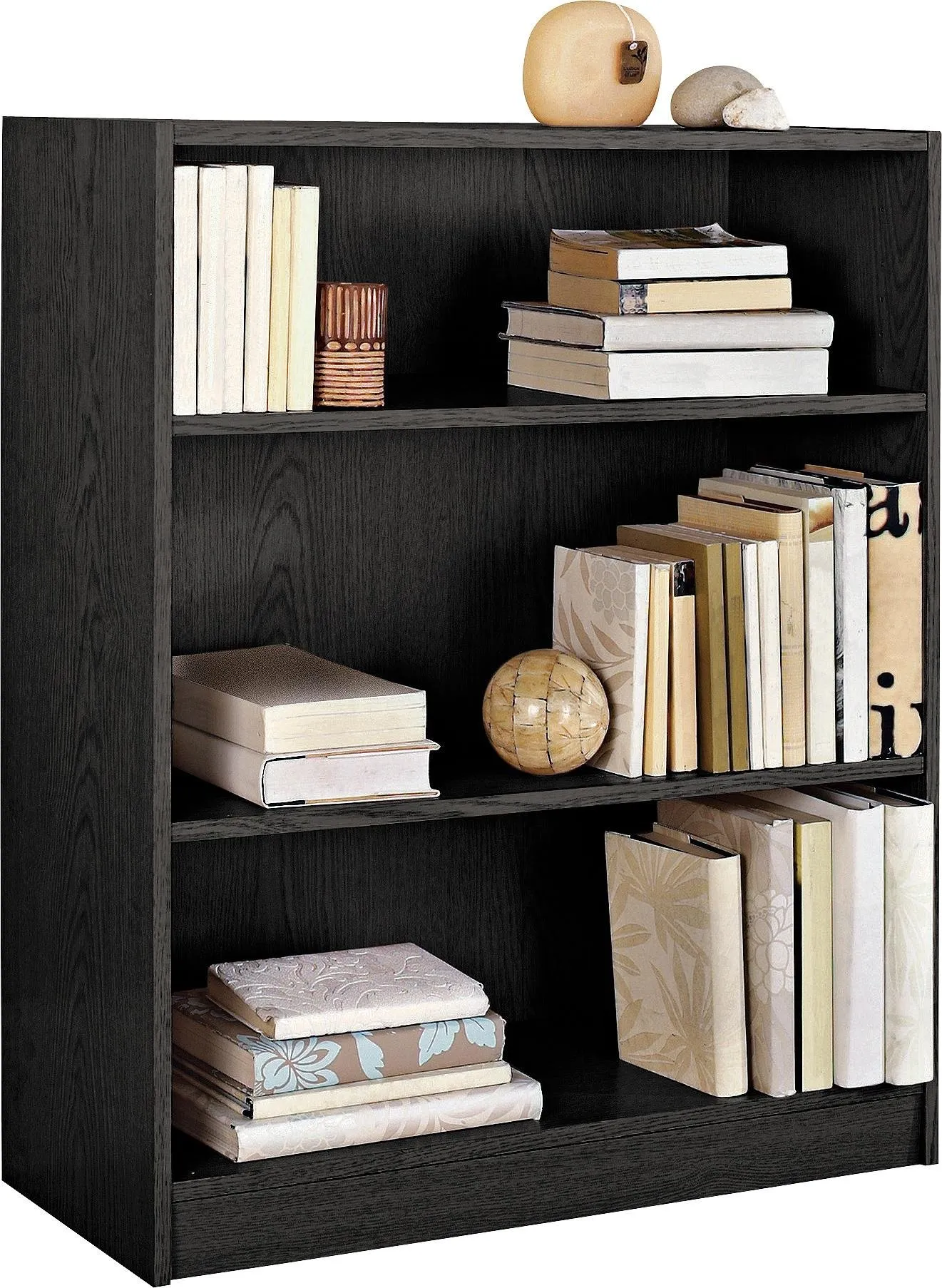 Argos Home Maine 2 Shelf Small Bookcase - Black Ash Effect