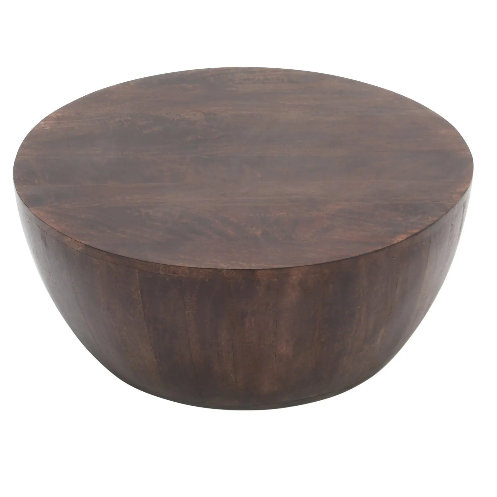 IH Design Natural Solid Dark Mango Wood Coffee Table in Brown 4