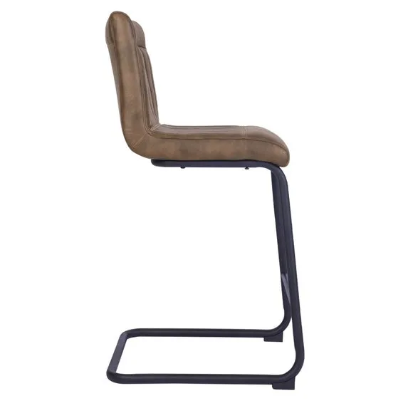 Felix Counter Height Cantilever Bar Stool, Faux Leather 4