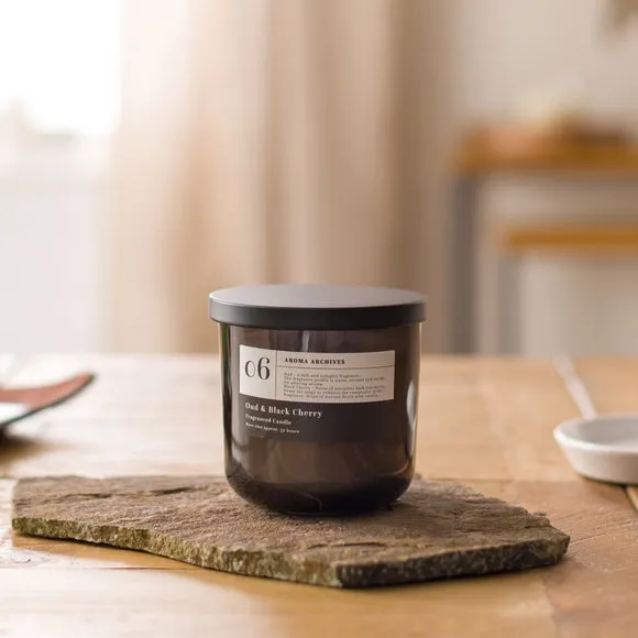 Aroma Archives No.6 Oud & Black Cherry Multi Wick Candle 3