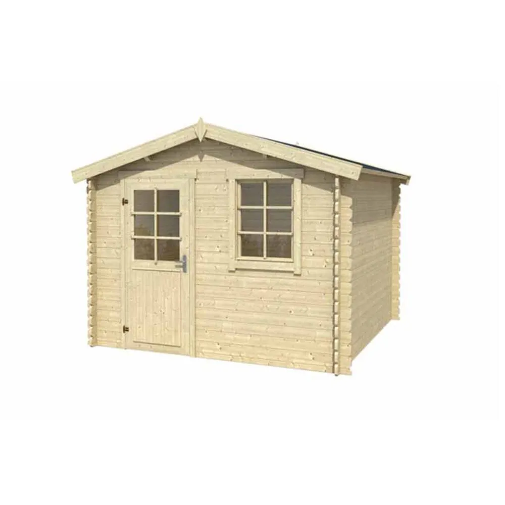 Lasita Maja Ltd Nina 230-Log Cabin, Garden Room, Home Office - L307.2xW250xH233.7 cm in Light Tan 2