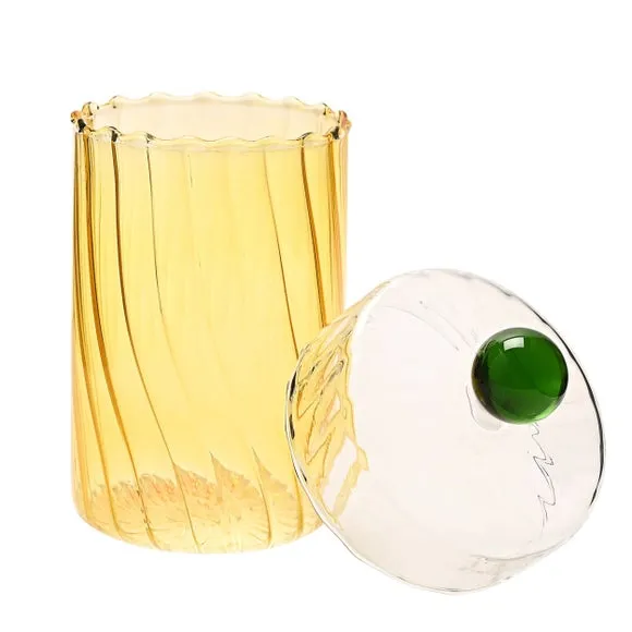 Hestia Handmade Coloured Glass Trinket Box 2