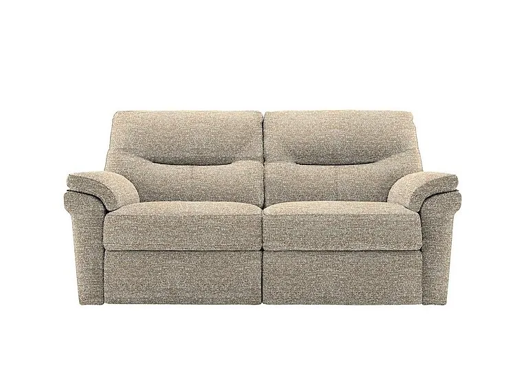 Seattle 2.5 Seater Fabric Power Recliner Sofa with Power Lumbar - Kampala Beige