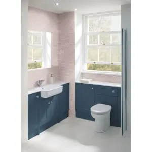 Duarti By Calypso Highwood 500mm Floor Reaching Full Depth Toilet Unit - Twilight Blue 2