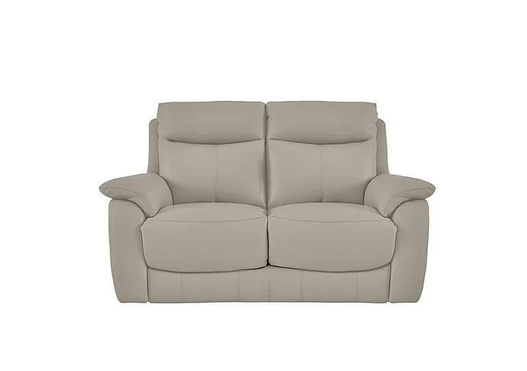 Echo 2 Seater Leather Sofa - Feather - Sofas and Armchairs