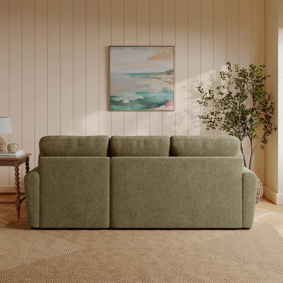 Milton Soft Chenille Corner Chaise Sofa 2