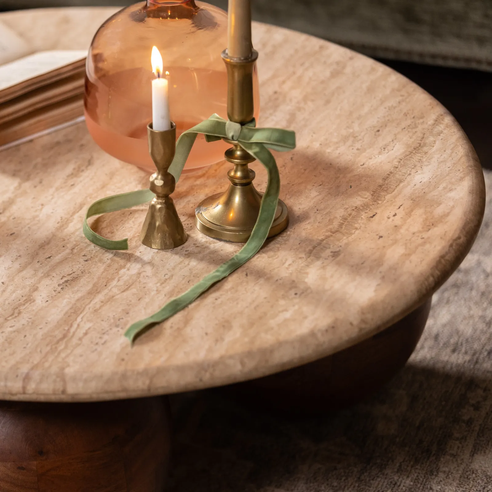 Basso Coffee Table 80X80X30 Cm, Round, Mango Wood | Barker & Stonehouse 5