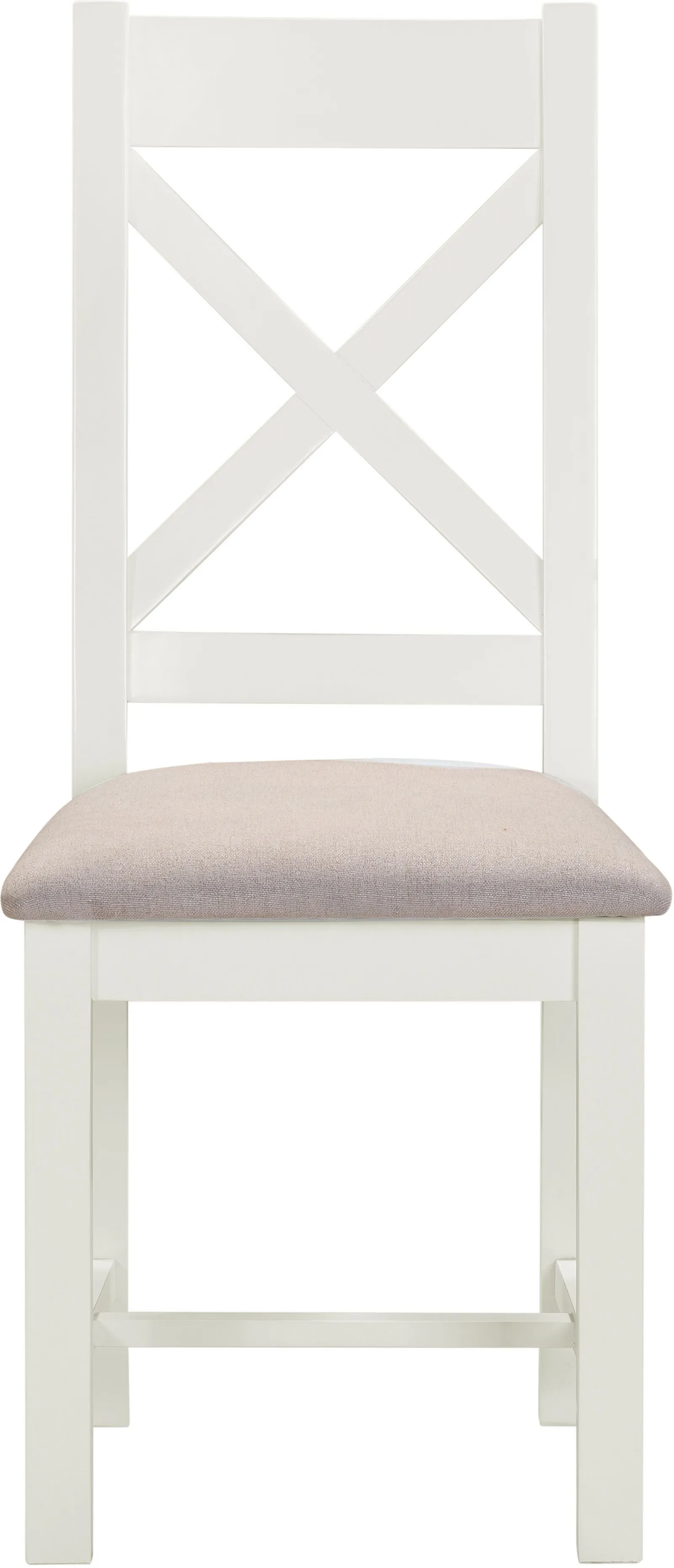 Seconique Windsor Ivory Cross Back Chair (Box of 2) 3