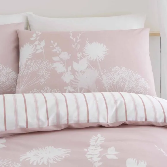 Catherine Lansfield Meadow Sweet Floral Reversible Duvet Cover and Pillowcase Set 2
