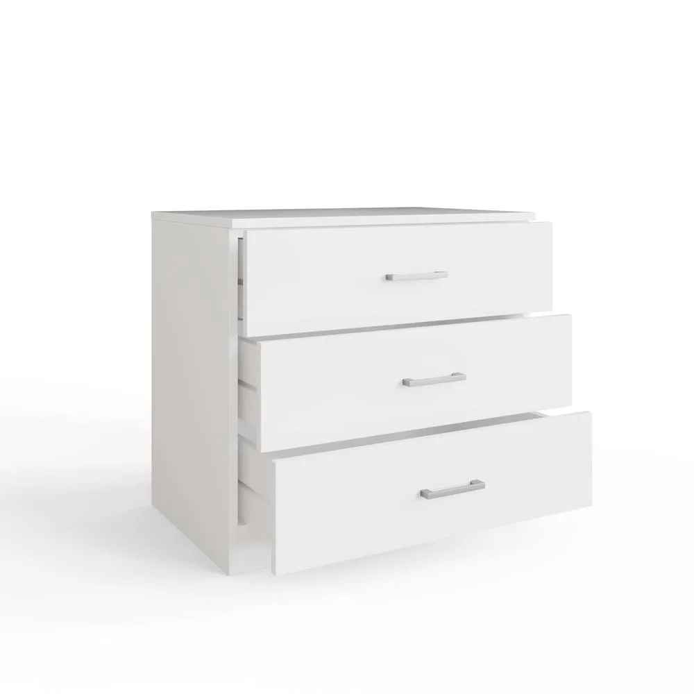 GFW Bailey 3 Drawer Chest in White 3