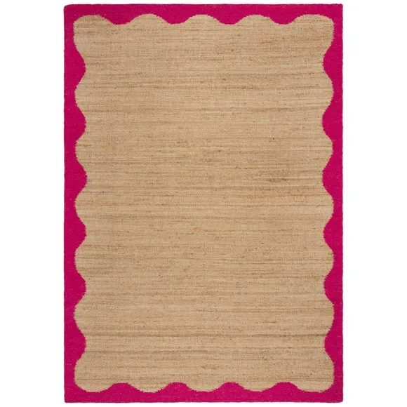 Sophie Robinson Wave Jute Border Rug 6