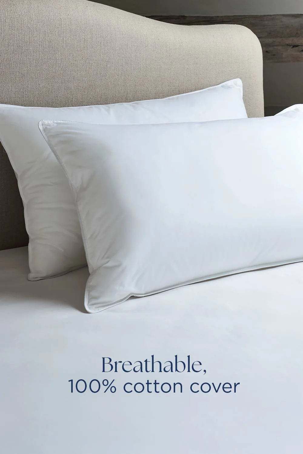 CHRISTY 'Cloud Loft' Luxurious Micro Loft Medium Firm Deepsided Pillow in White 4