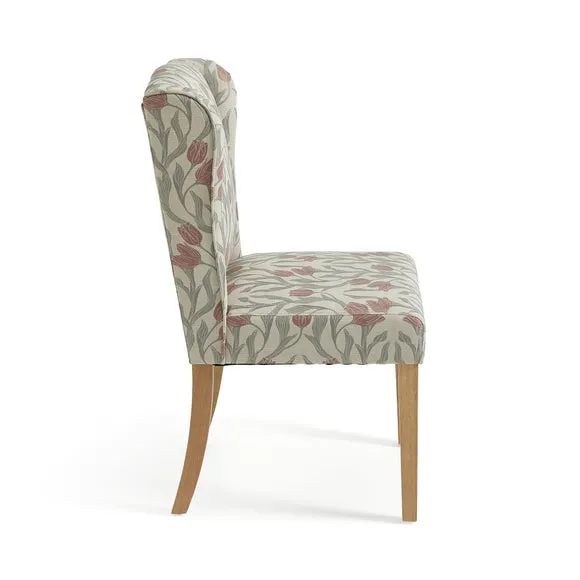 Oswald Set of 2 Dining Chairs, Tulip Blush Print 6
