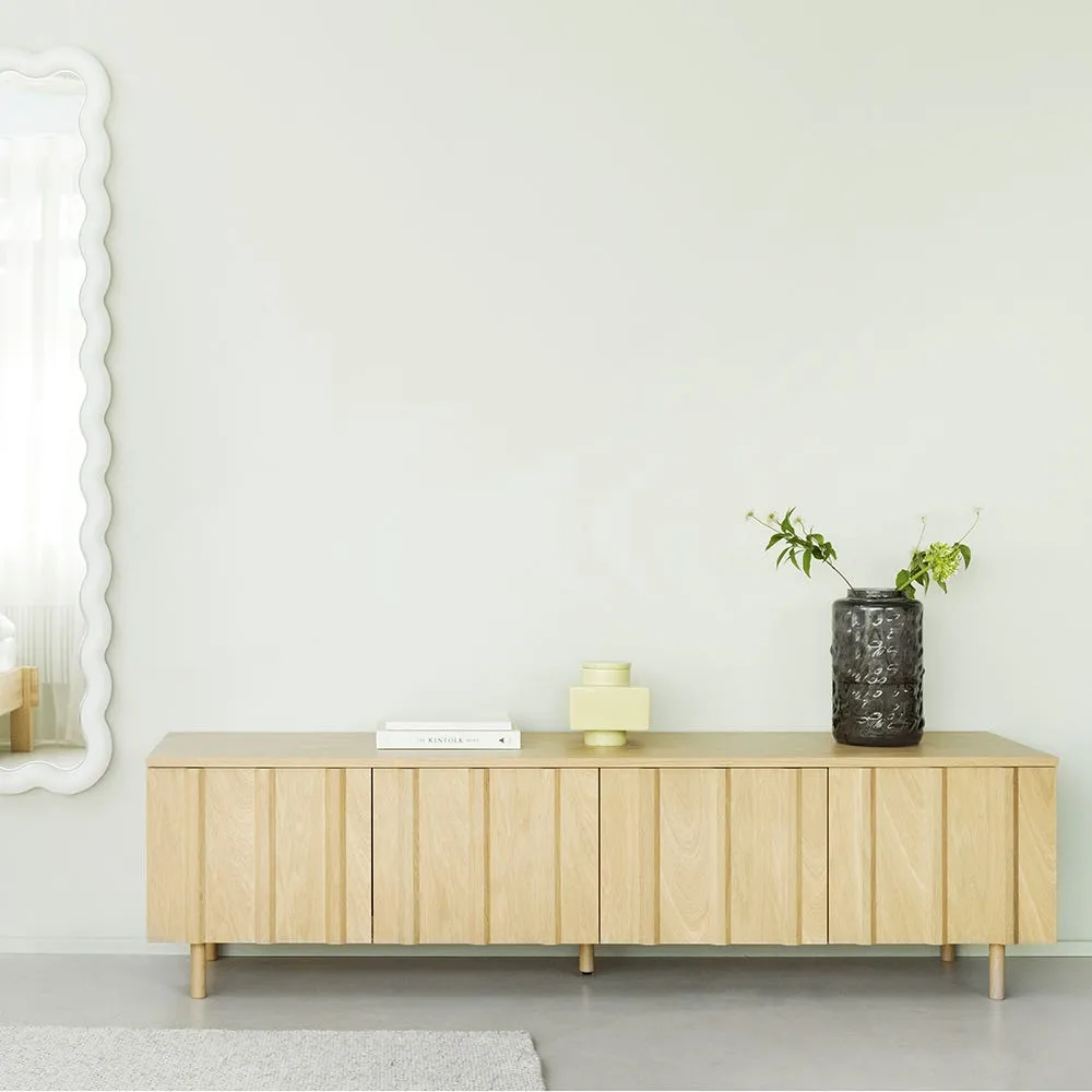 Normann Copenhagen Rib Sideboard Low Soft Black 4