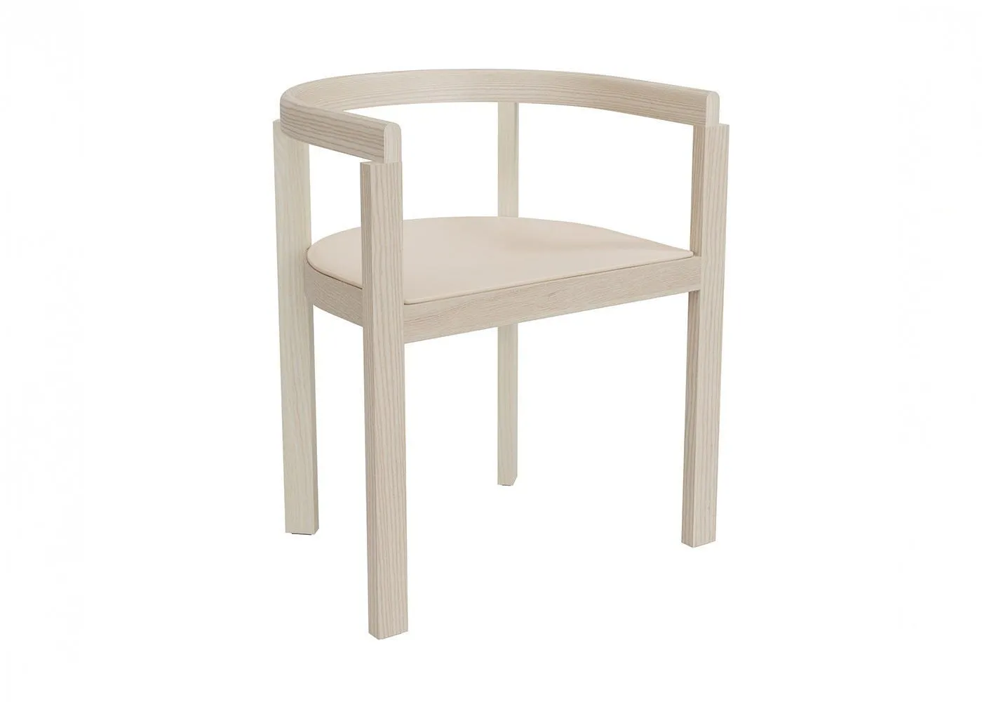 Fritz Hansen After Dining Chair White Pigmented Ash 1