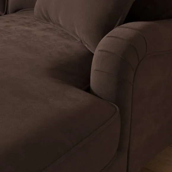 Beatrice II Velvet Corner Chaise Sofa 4