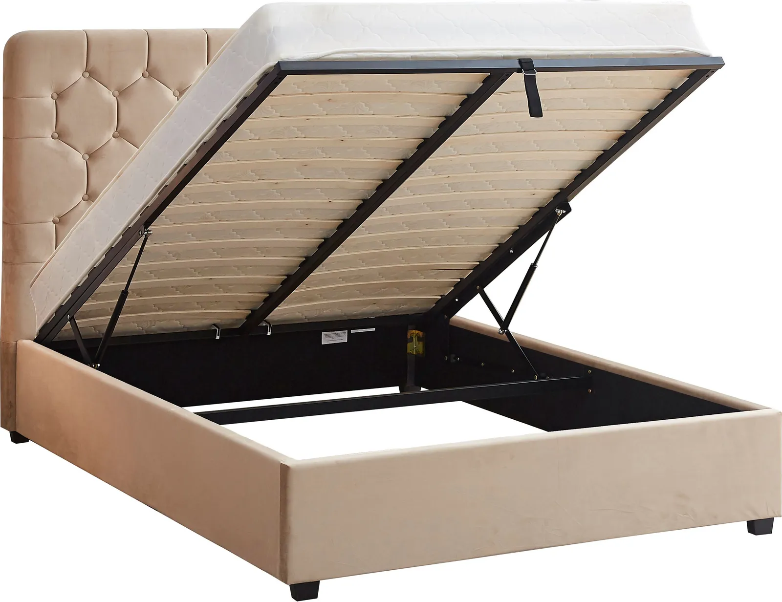 Seconique Madison Ottoman 4'6" Bed (Double) in Fawn 6
