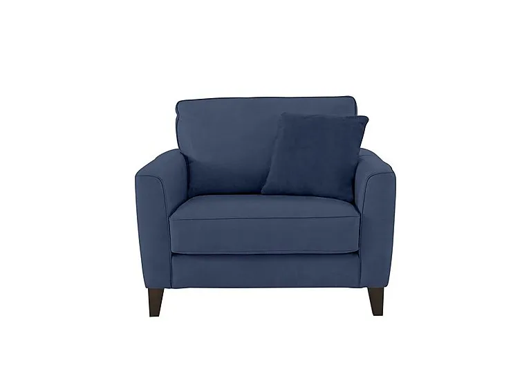 Brondby Fabric Cuddle Chair - Blue