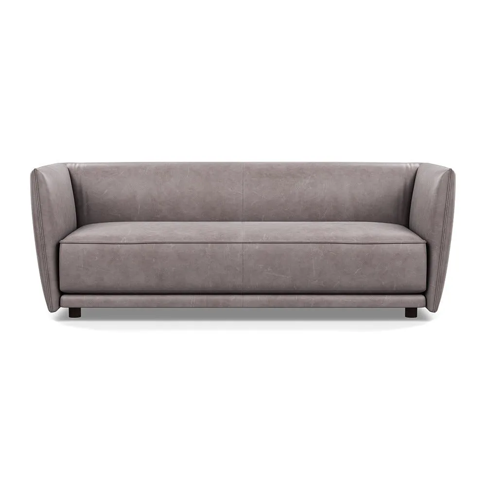 Heal's Valley 3 Seater Sofa Hertiage Stone Grey Walnut Stain Feet 1