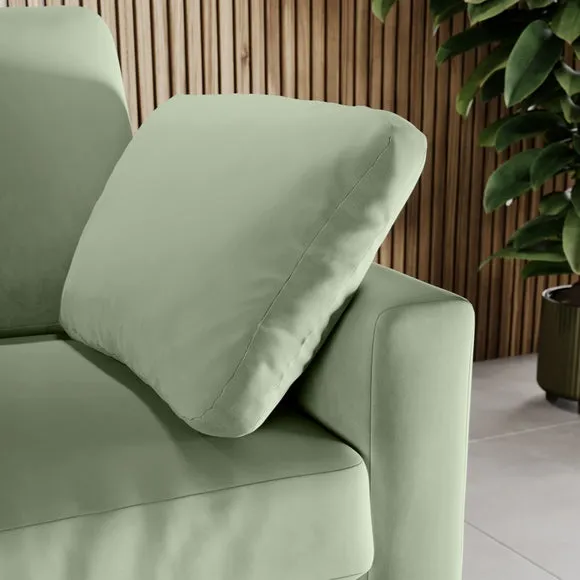 Apollo Vintage Velvet Corner Chaise Sofa 5