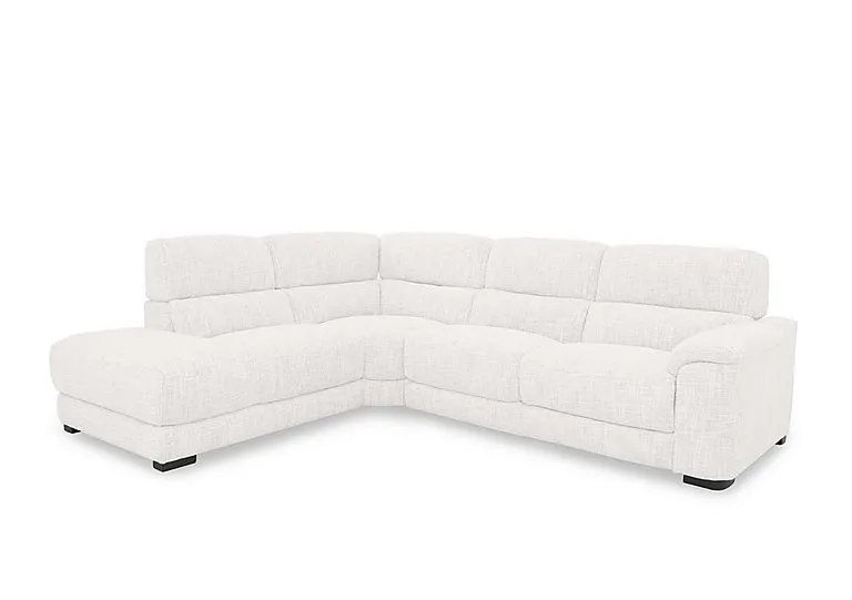 Nova Fabric Left Hand Facing Chaise End Sofa - Frost
