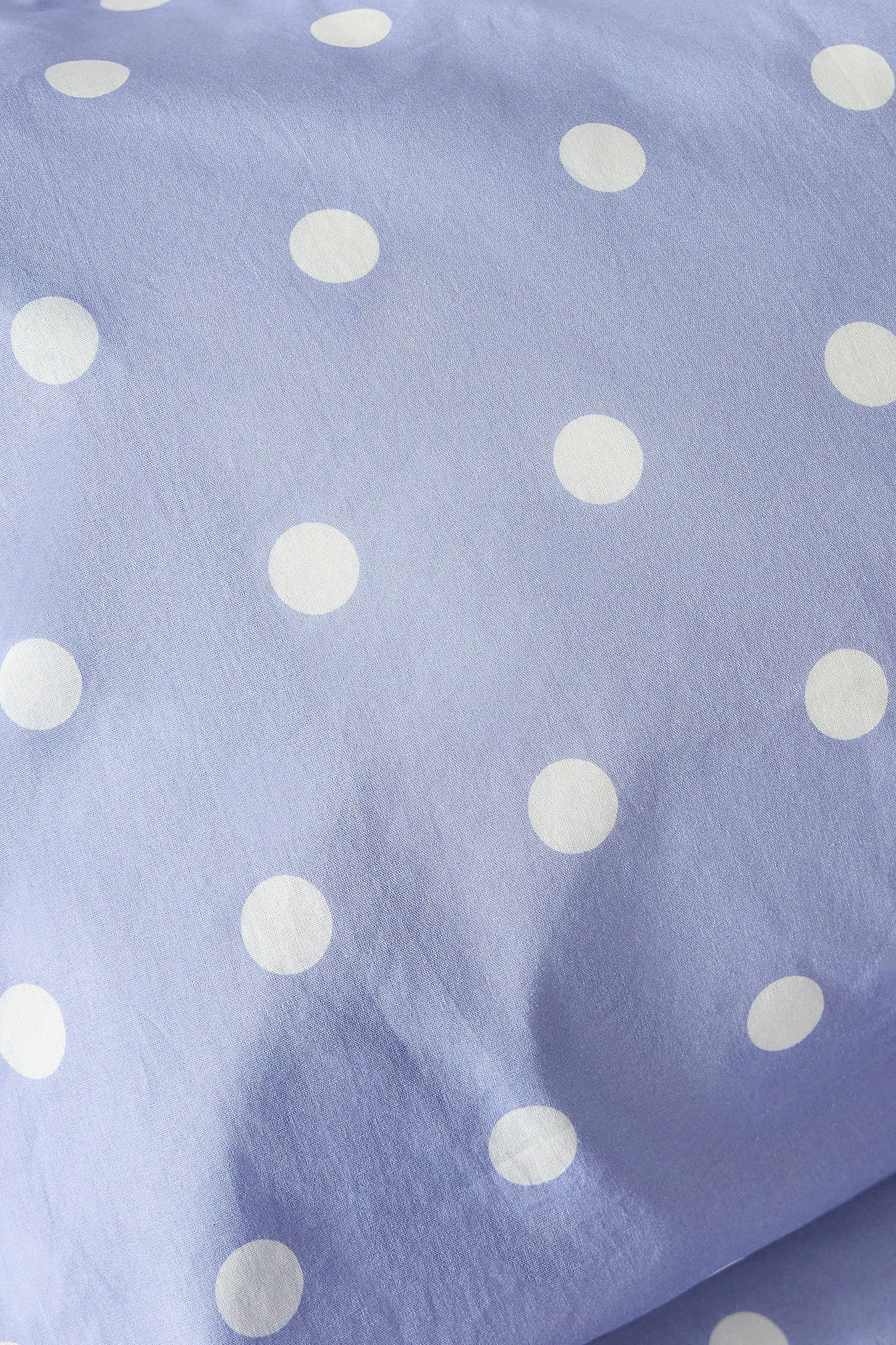 Blue Polka Dot Fitted Sheet & Pillowcase Set - Blue 5