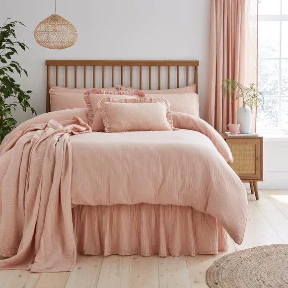 Cotton Muslin Frilled Valance 1