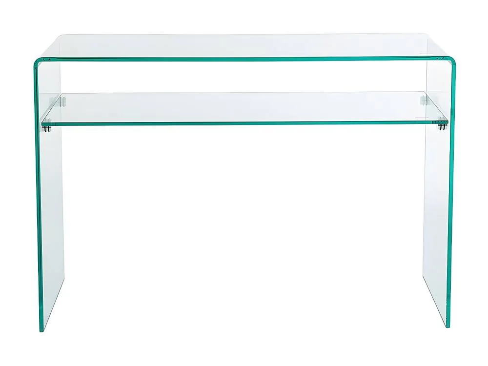 Vente-unique 1 - Compartment Console - Tempered Glass - Transparent - STILEOS in Clear 4