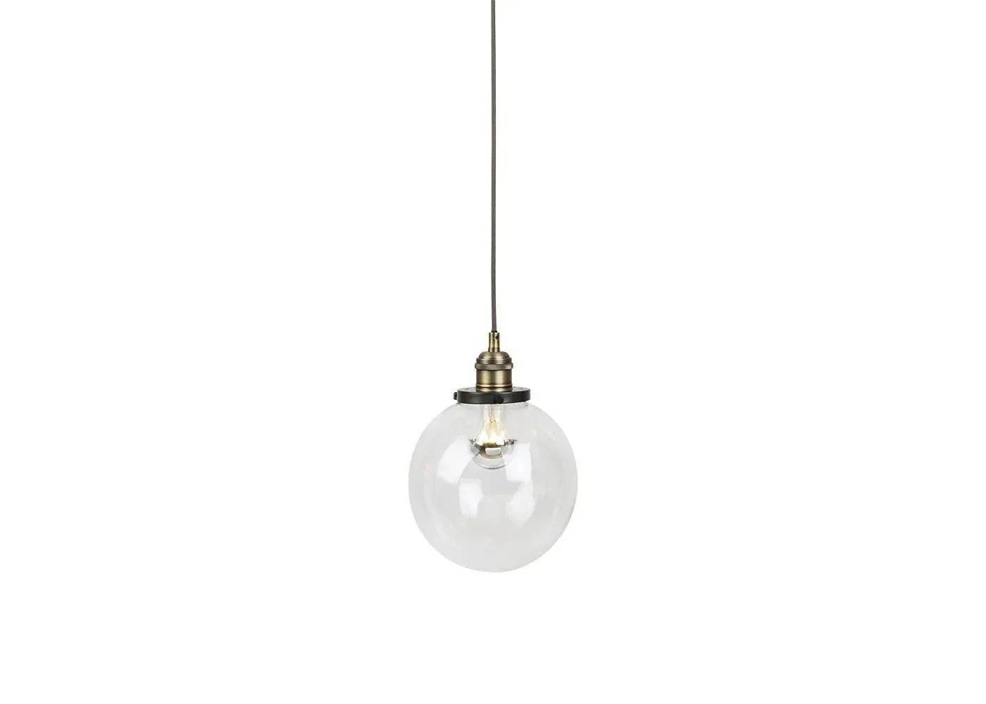 Heal's Olson Globe Pendant Light Clear Small