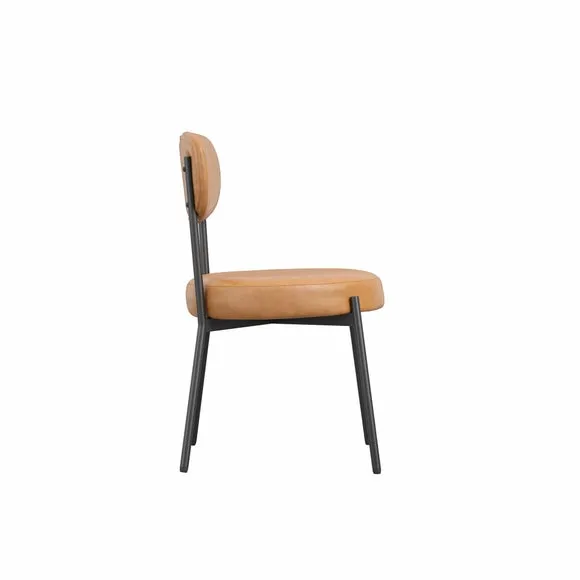 Smith Faux Leather Set of 2 Dining Chairs 4