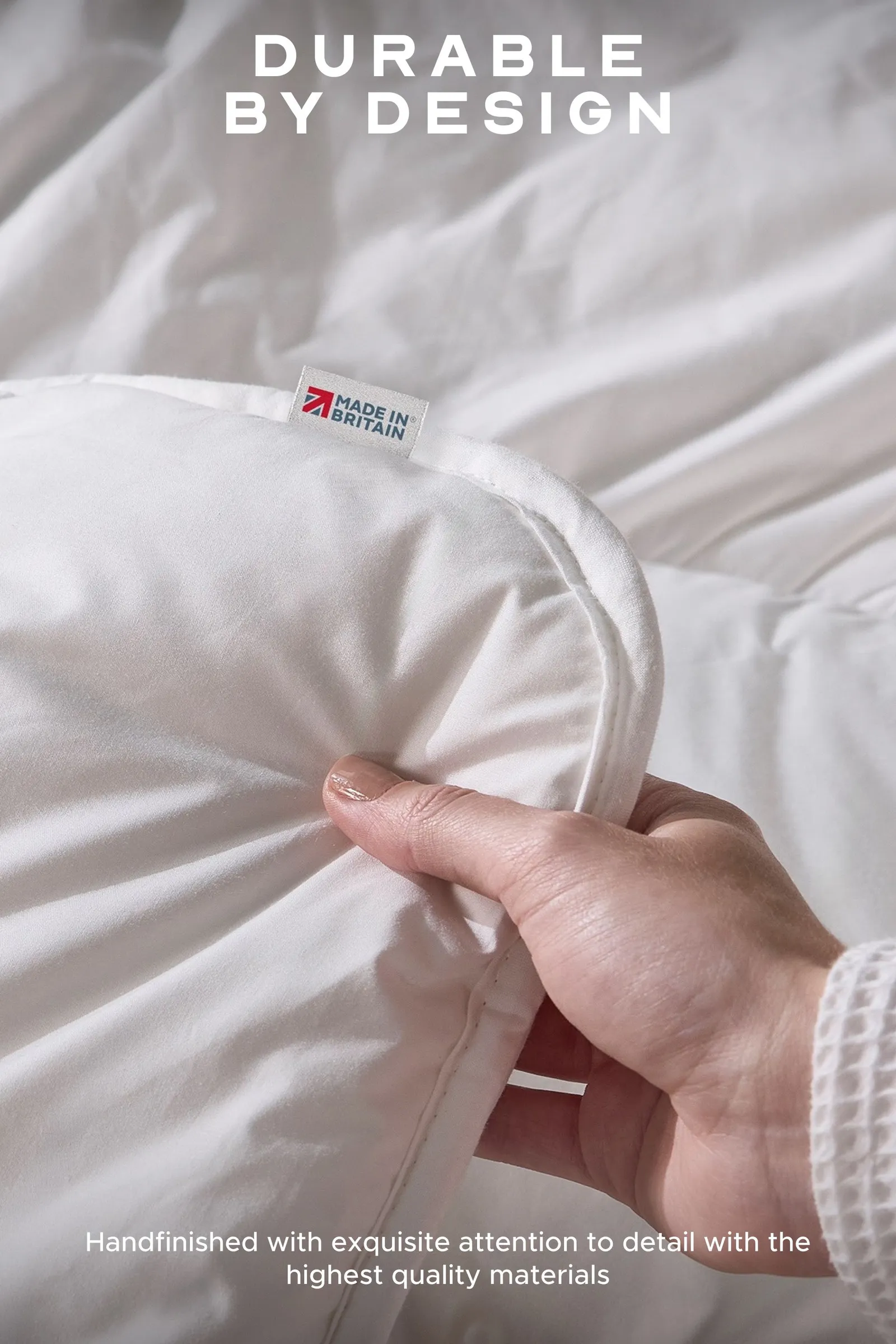 Snuggledown Retreat Indulgent Cotton 10.5 Tog All year Round Duvet in White 5