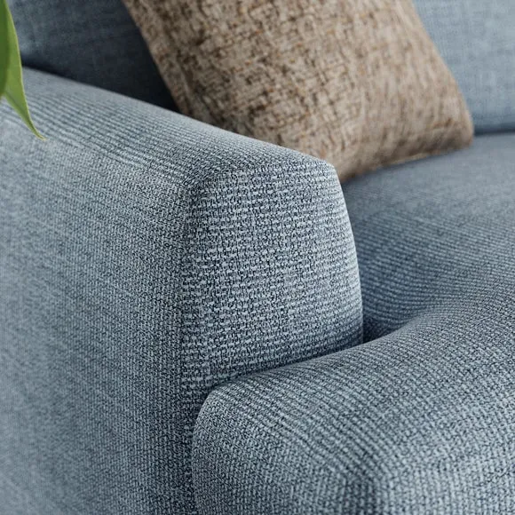 Lawson Chunky Tonal Weave Corner Chaise Sofa 5