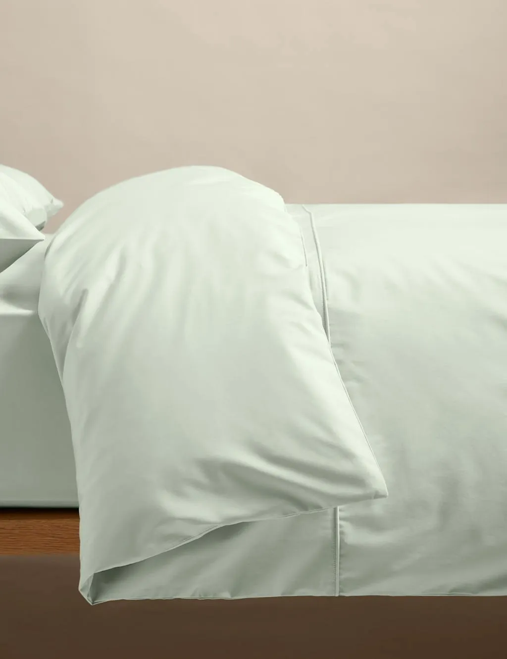 M&S Egyptian Cotton 230 Thread Count Crisp Duvet Cover Sage