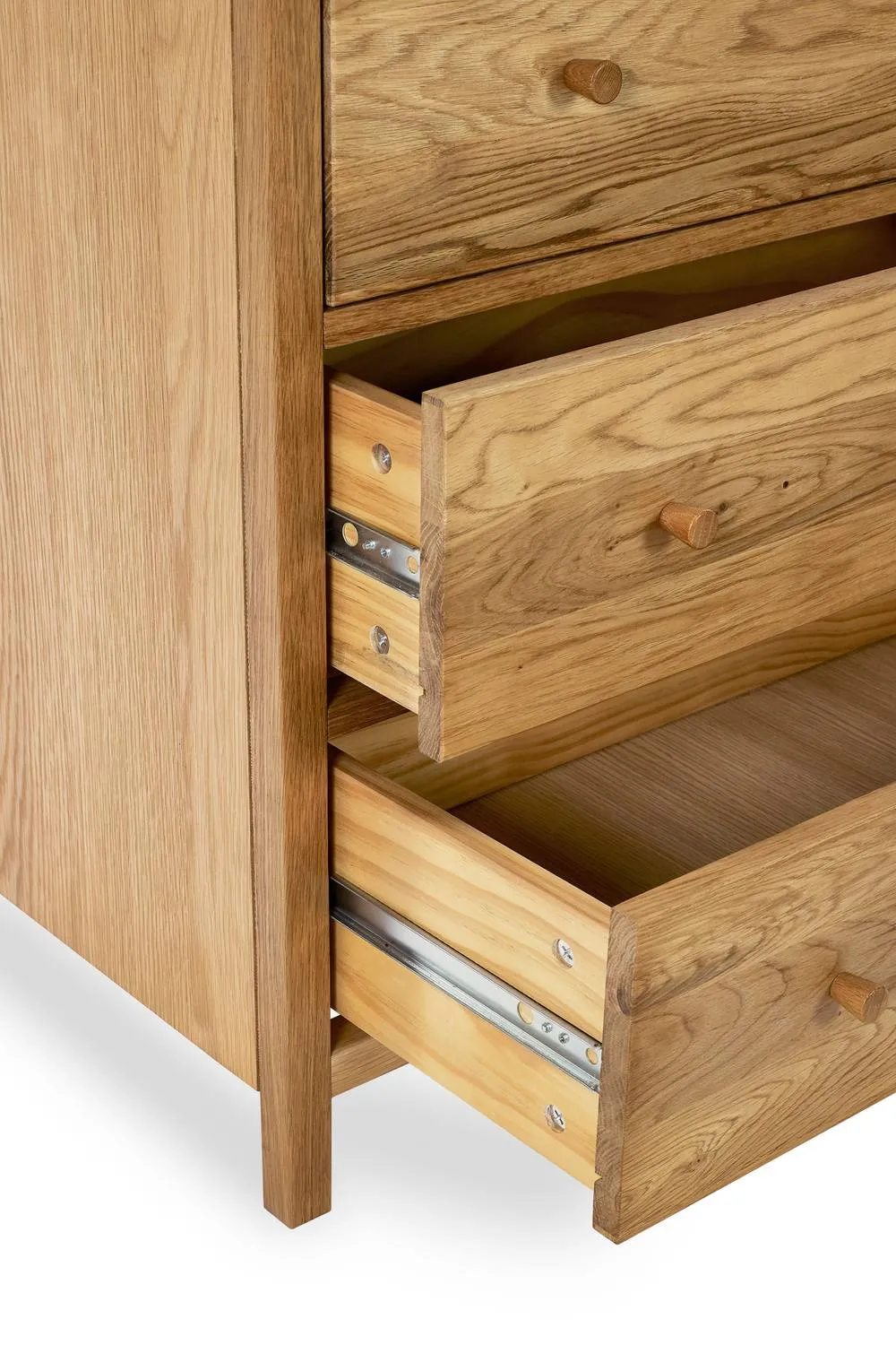 Julian Bowen Coxmoor 3 Drawer Chest in Light Oak 5