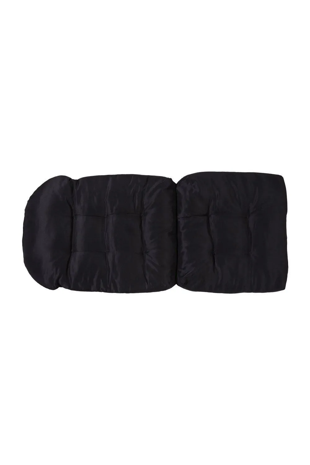 Living and Home 125CM x 53CM Outdoor Waterproof Seat Cushion with Fixing Straps in Black