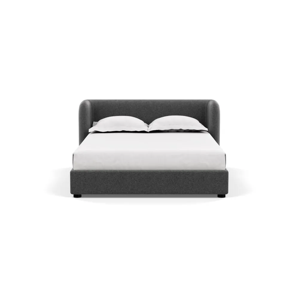 Scp Group Bed Double Melton Wool Granite 1
