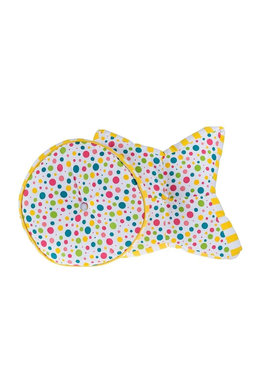 Homescapes Multi Polka Dots Star Floor Cushion 4