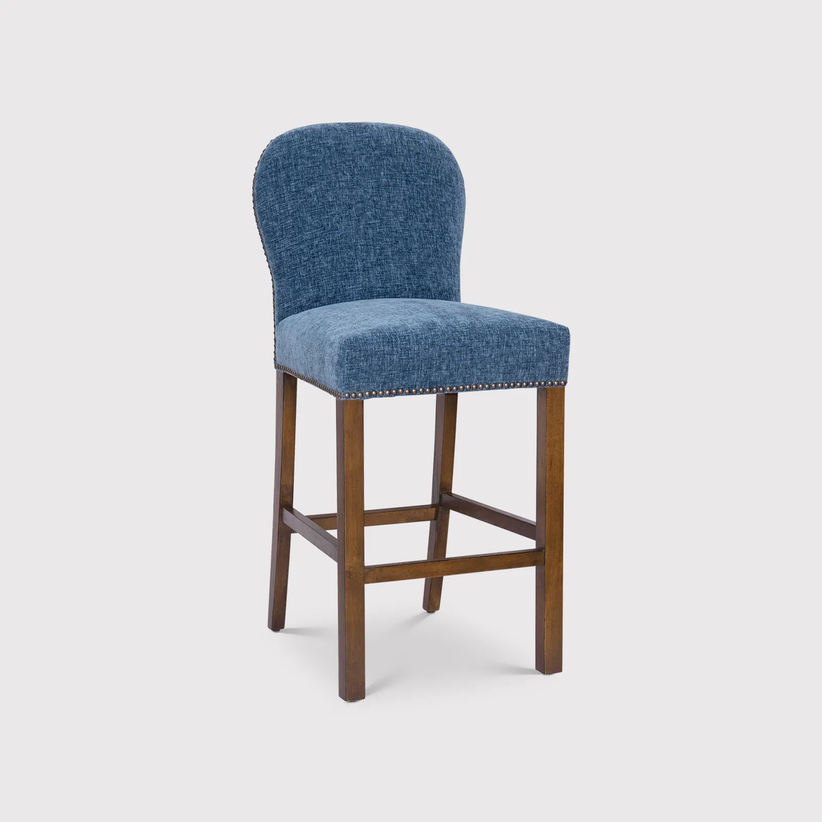 Gable Counter Stool, Blue Fabric | Barker & Stonehouse 1