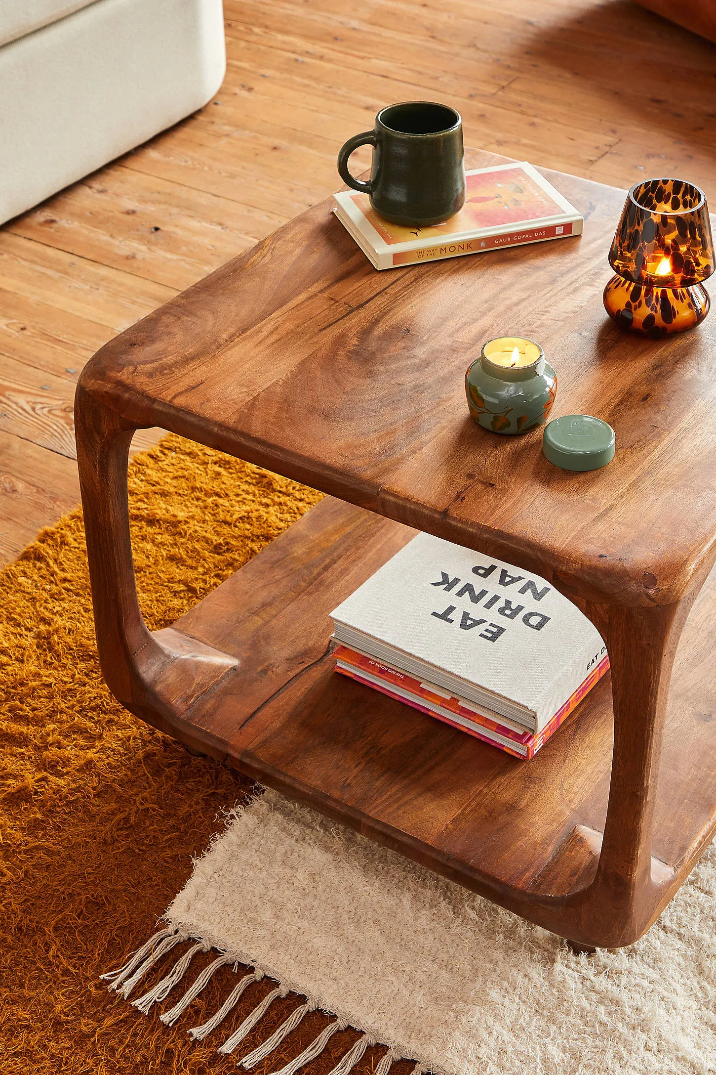 Cynthia Cube Coffee Table - Brown 2